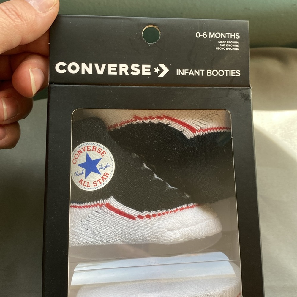 BRAND NEW in box Infant Converse socks/booties!!!